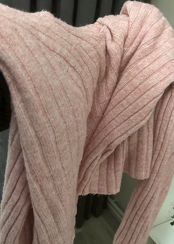 Pembe pinterest Örgü Kadın Kazak - Görsel 3