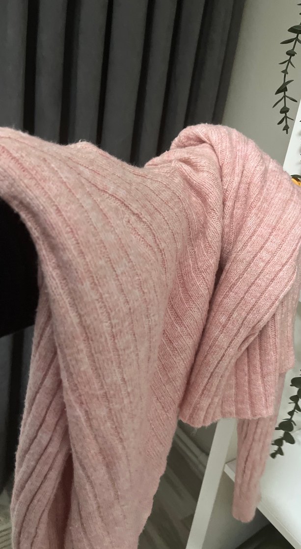 Pembe pinterest Örgü Kadın Kazak - Görsel 2