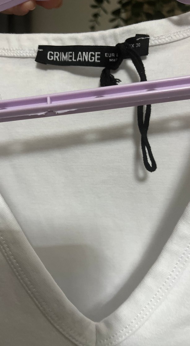 Kadın Beyaz V Yaka Pamuklu Atlet - Görsel 3