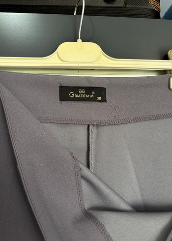 Kadın Mor Piliseli Kumaş Pantolon - Görsel 4