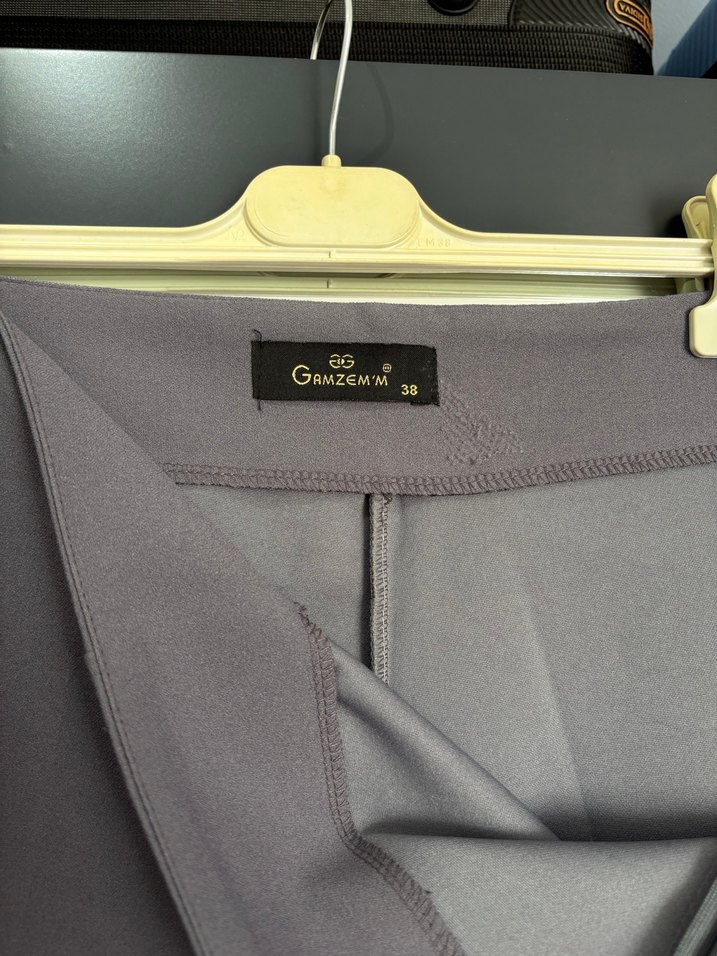 Kadın Mor Piliseli Kumaş Pantolon - Görsel 4