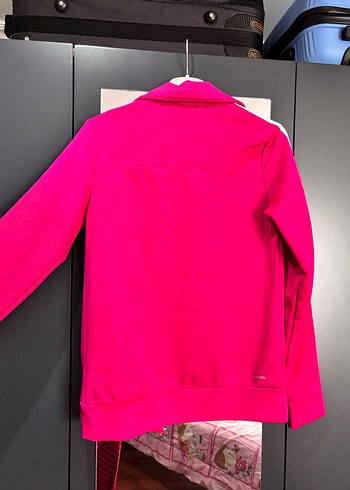 xs Beden pembe Renk Kadın Pembe Fermuarlı Spor Ceket