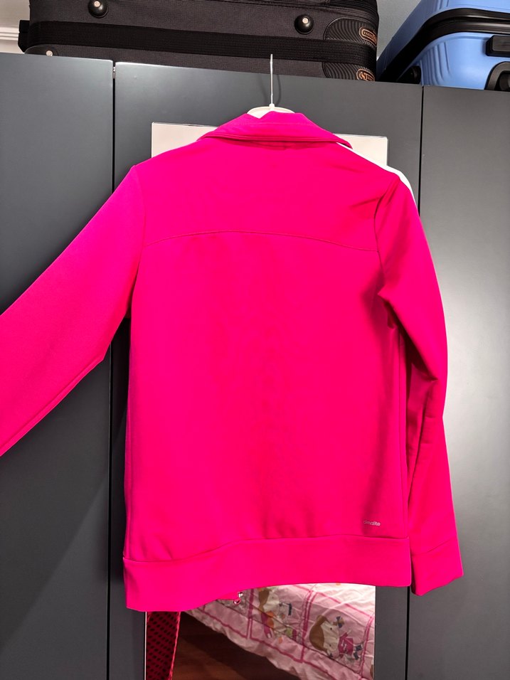 Kadın Pembe Fermuarlı Spor Ceket - Görsel 4