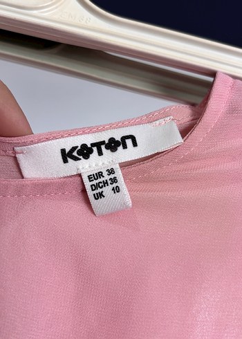 Pembe Pilili Midi Straplez Elbise - Görsel 2