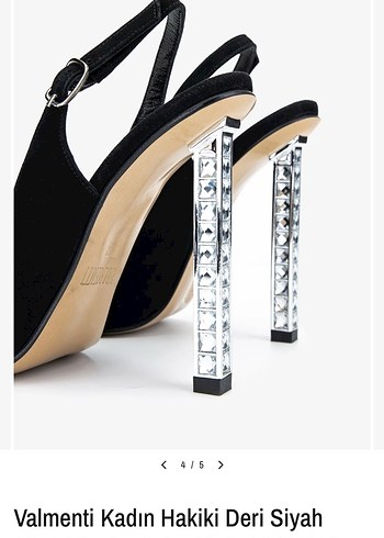 Valmenti Siyah Kadın Stiletto Topuklu Ayakkabı - Görsel 3