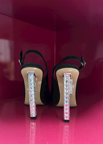 Valmenti Siyah Kadın Stiletto Topuklu Ayakkabı - Görsel 7