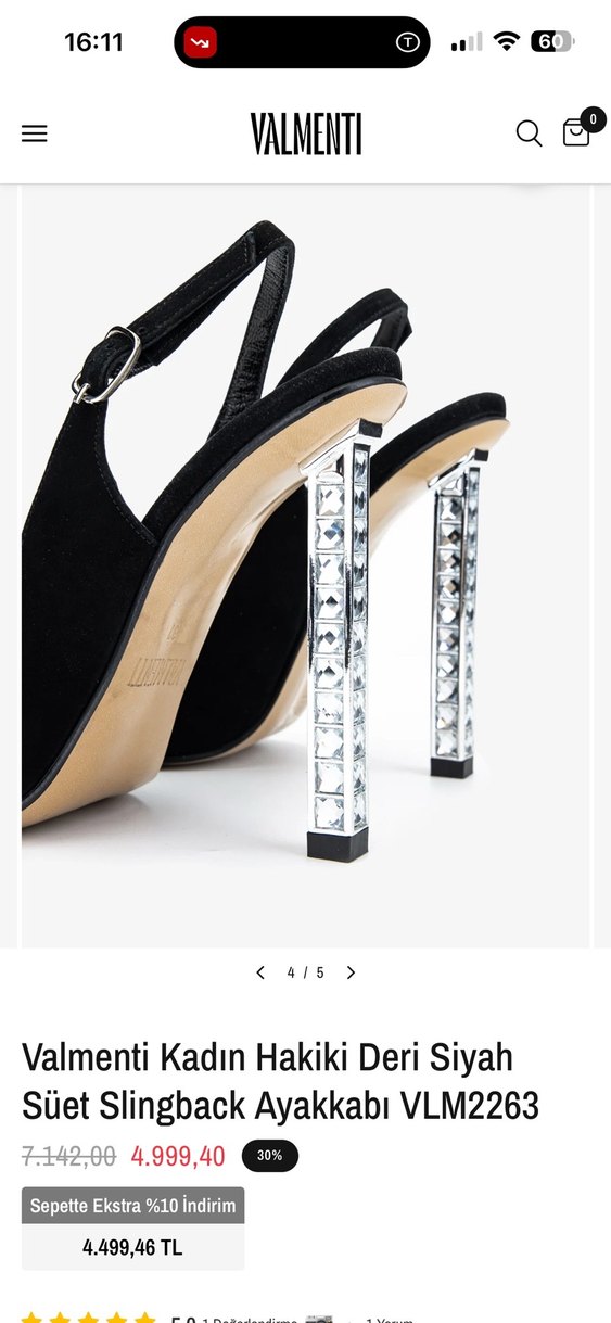 Valmenti Siyah Kadın Stiletto Topuklu Ayakkabı - Görsel 3