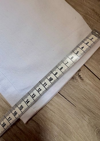 Beyaz Pamuklu Kadın Kumaş Pantolon - Görsel 5