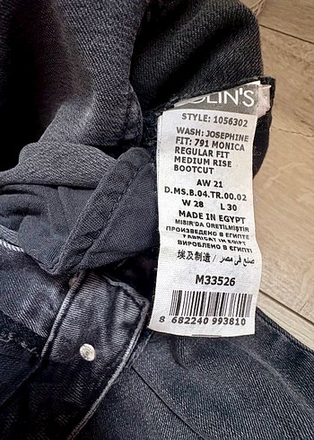 Gri Kadın Denim Pantolon, Kemerli, Normal Boy - Görsel 4