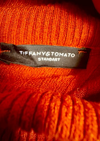 Kırmızı Boğazlı Triko Kadın Kazak - Görsel 2