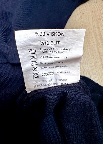 Lacivert Balıkçı Yaka İnce Triko Kazak - Görsel 6
