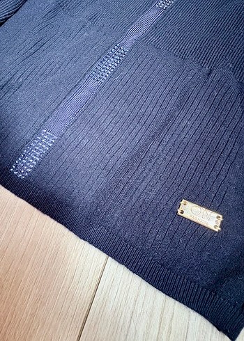 Lacivert Balıkçı Yaka İnce Triko Kazak - Görsel 4