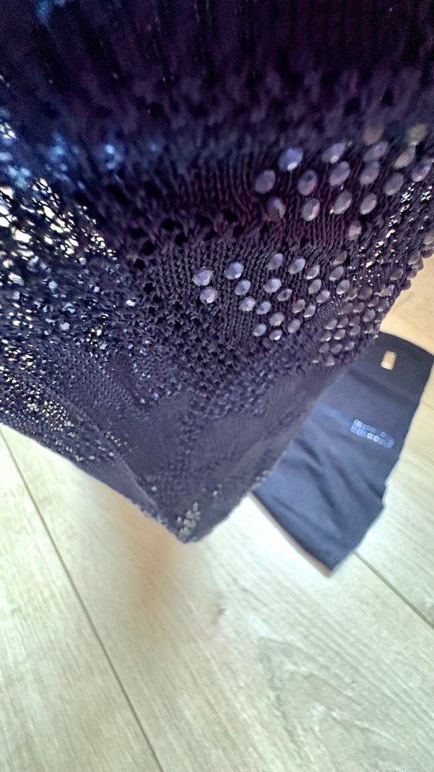 Lacivert Balıkçı Yaka İnce Triko Kazak - Görsel 3