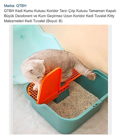 Beden Kedi Tuvaleti Kum Kutusu