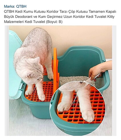  Beden Renk Kedi Tuvaleti Kum Kutusu