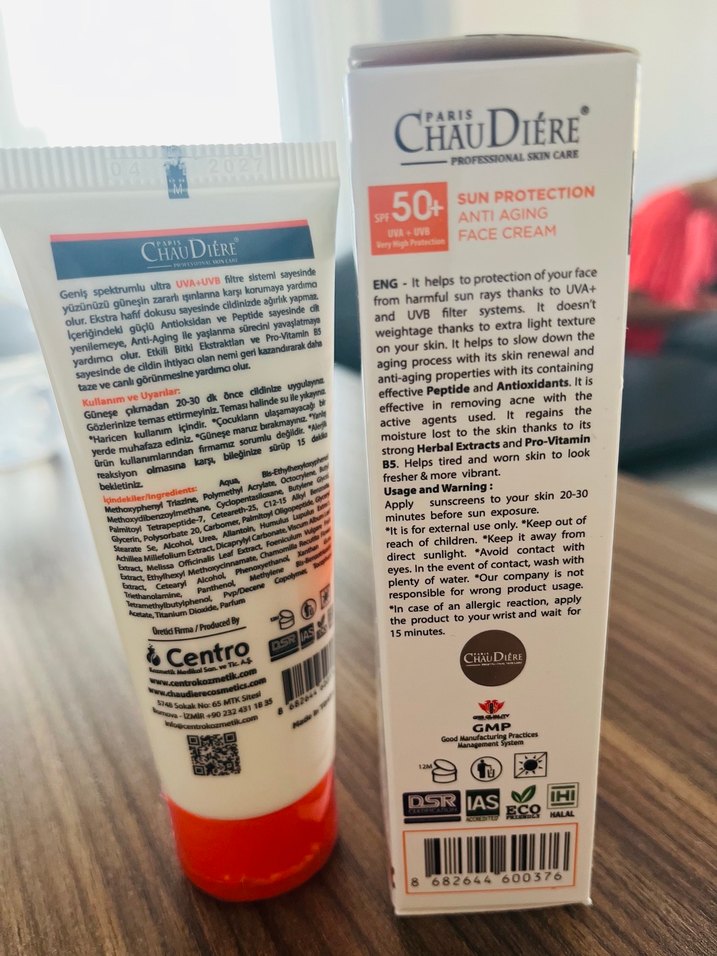 ChauDière SPF 50+ Yaşlanma Karşıtı Yüz Kremi - Görsel 2