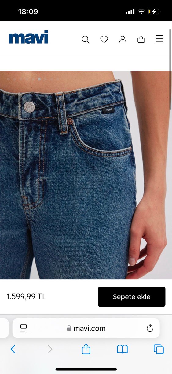 Mavi puslu jeans new york model - Görsel 4