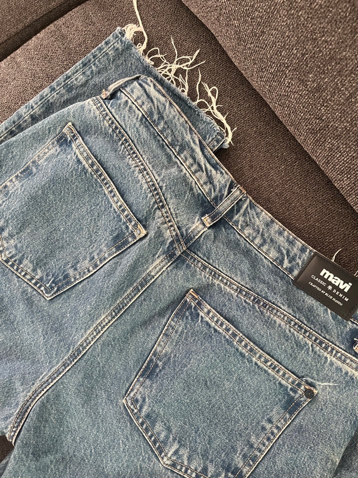 Mavi puslu jeans new york model - Görsel 2