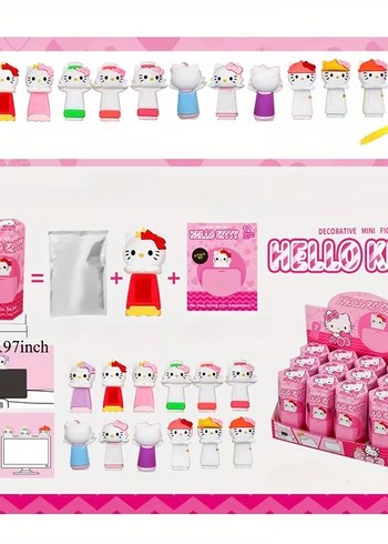 Hello Kitty Renkli Mini Figürler - Görsel 9