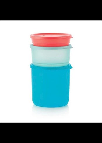 Tupperware Silindir Kaplar 3 lü - Görsel 4