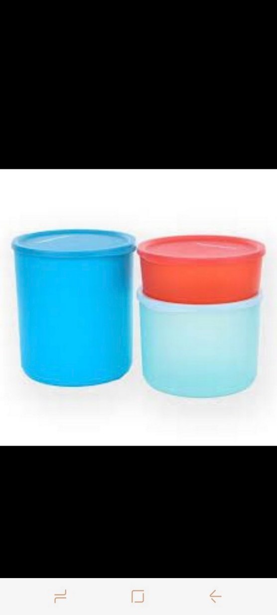 Tupperware Silindir Kaplar 3 lü - Görsel 3