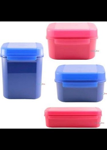Tupperware Özel Kare Mini Set 4 lü - Görsel 2