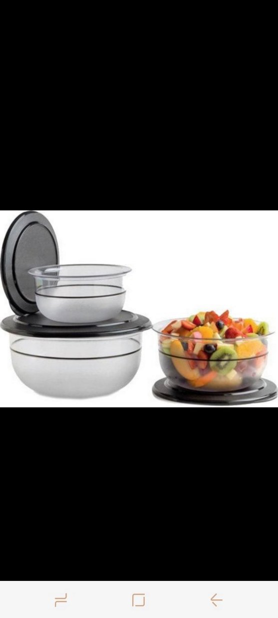 Tupperware Kristalin 3 lü Set Siyah - Görsel 3