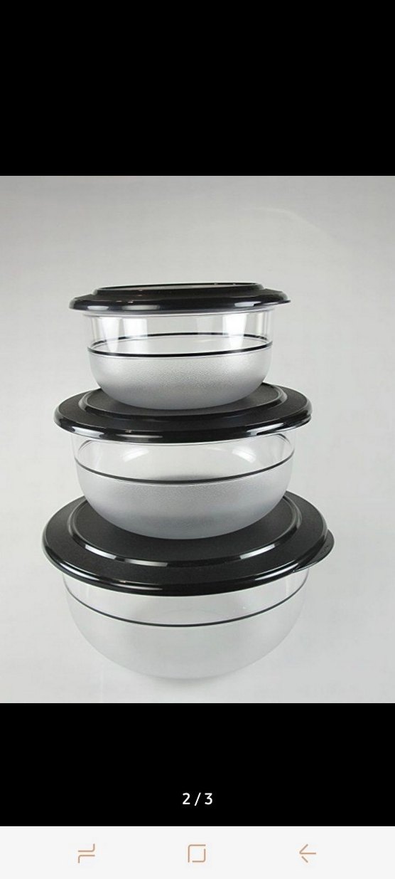 Tupperware Kristalin 3 lü Set Siyah - Görsel 2