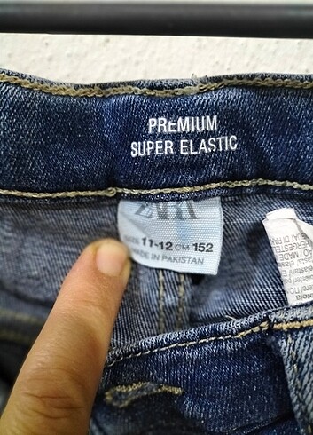 11-12 Yaş Beden Zara kot pantolon 