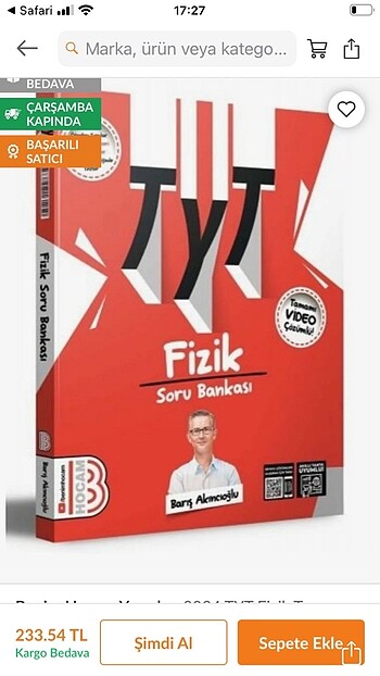 Barış Hoca TYT Fizik Soru Bankası