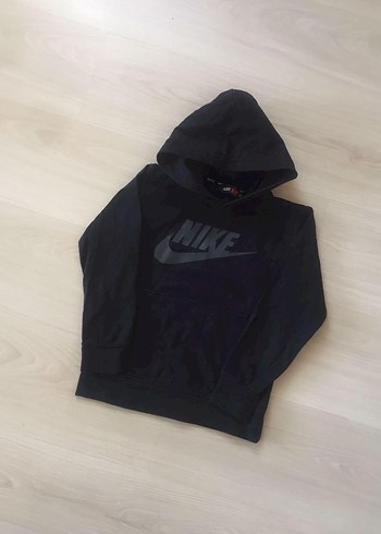 6 Yaş Beden siyah Renk Nike Kapüşonlu Siyah Erkek Sweatshirt