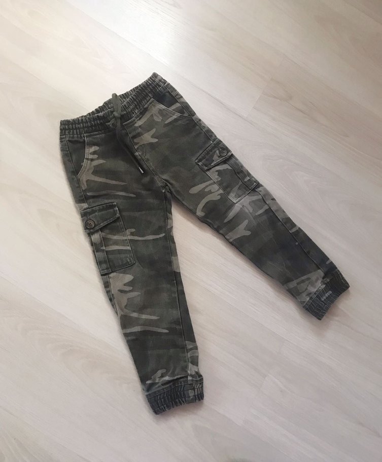 Koton 4-5 yaş Erkek Çocuk Kamuflaj Desenli Pantolon - Görsel 2