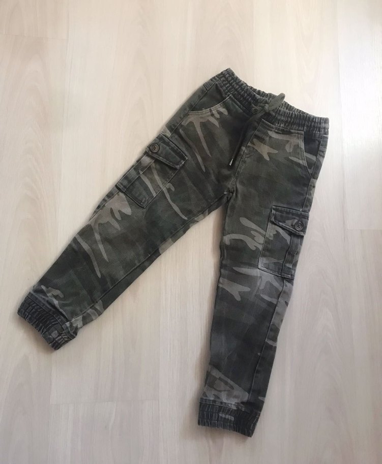 Koton 4-5 yaş Erkek Çocuk Kamuflaj Desenli Pantolon - Görsel 5