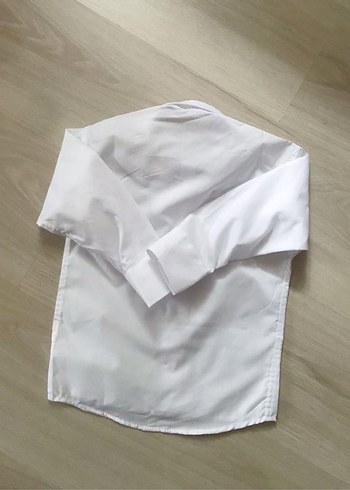 Erkek Çocuk Beyaz Uzun Kollu Gömlek 0-1  yaş - Görsel 3