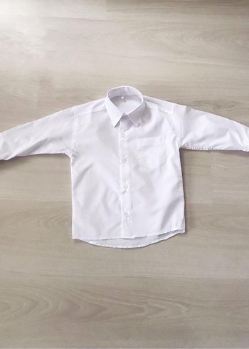 Erkek Çocuk Beyaz Uzun Kollu Gömlek 0-1  yaş - Görsel 4