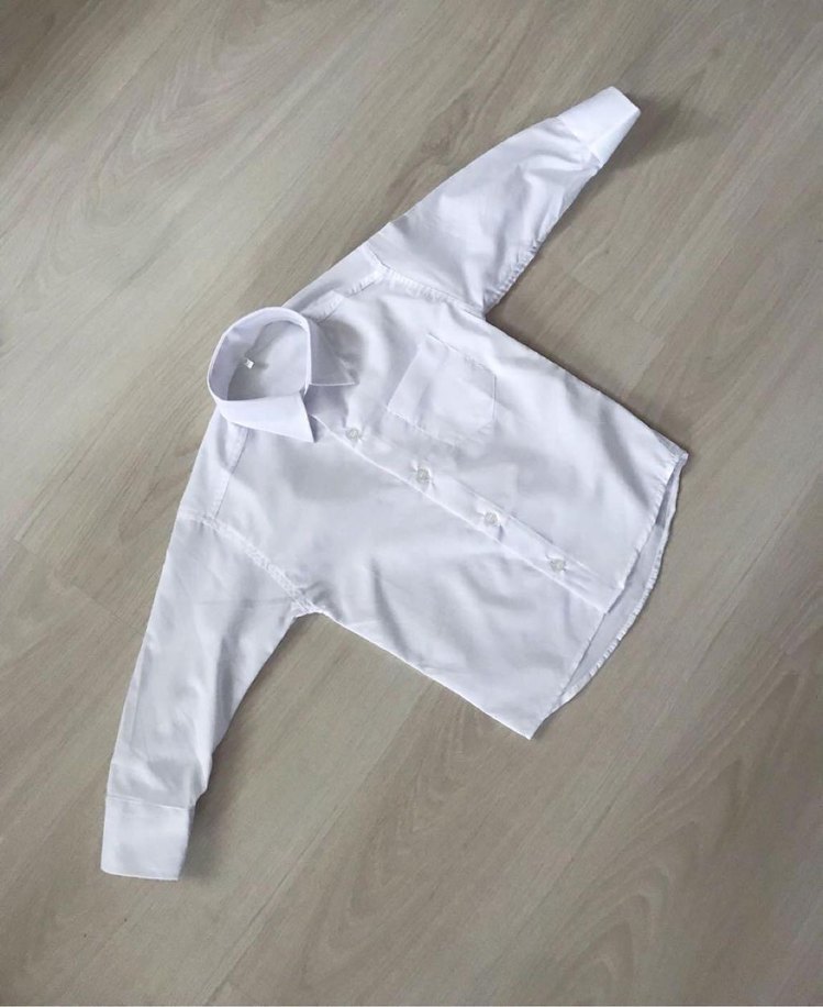 Erkek Çocuk Beyaz Uzun Kollu Gömlek 0-1  yaş - Görsel 5