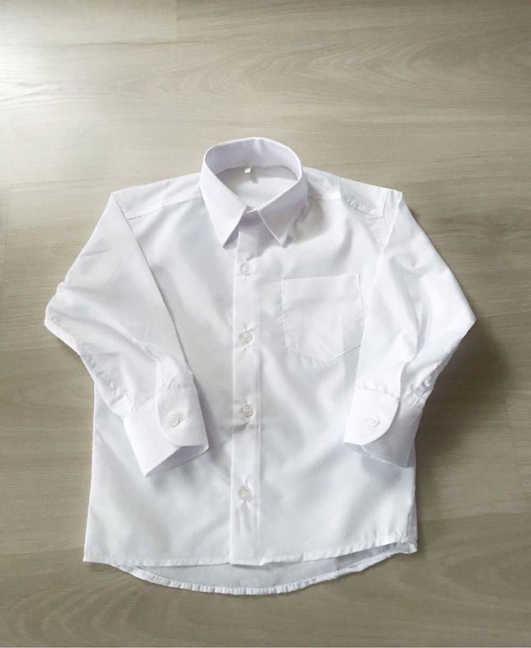 Erkek Çocuk Beyaz Uzun Kollu Gömlek 0-1  yaş - Görsel 2