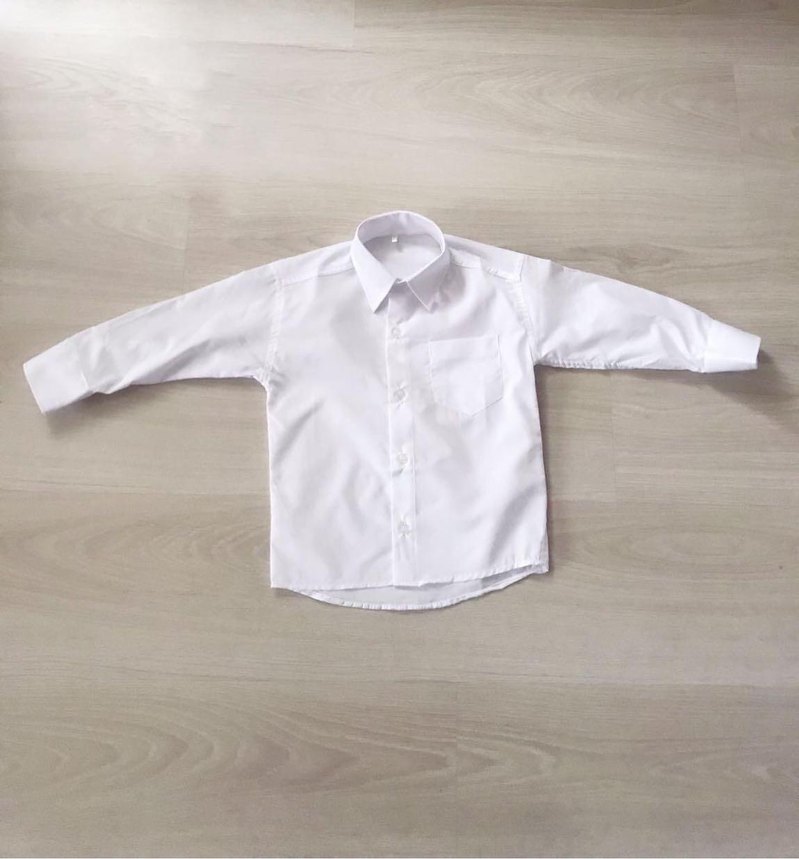 Erkek Çocuk Beyaz Uzun Kollu Gömlek 0-1  yaş - Görsel 4