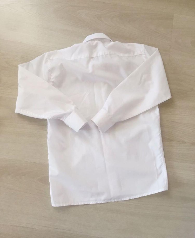 Erkek Çocuk Beyaz Uzun Kollu Gömlek M beden - Görsel 3