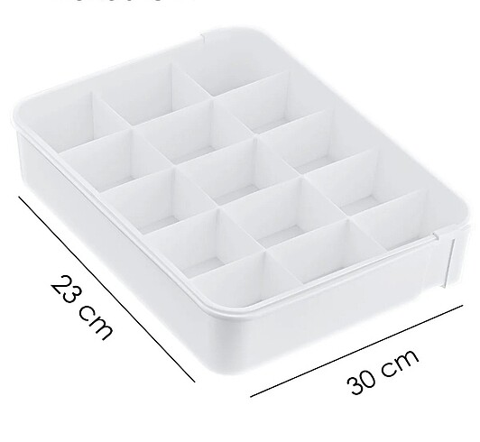 15 bölmeli dolap içi düzenleyici organizer