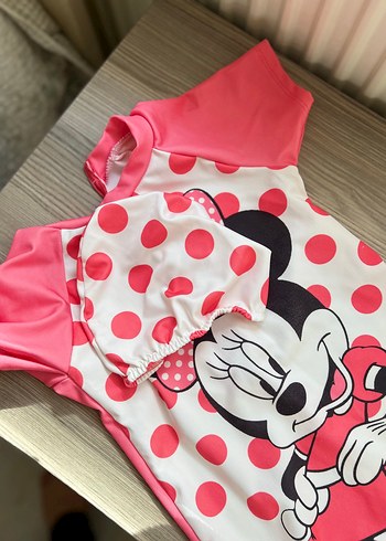 Diğer Kız Çocuk Minnie Mouse Baskılı Mayo boneli