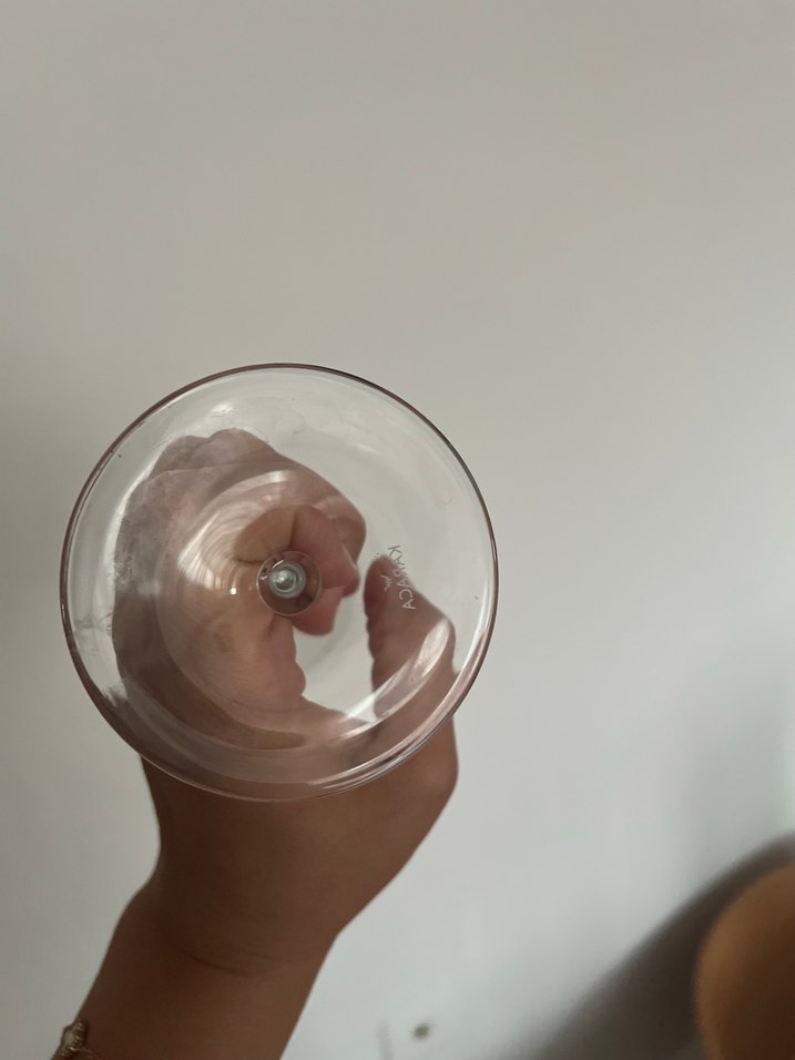 Karaca Beyaz Çiçek Desenli İnce Ayaklı Bardak 11 adet - Görsel 2