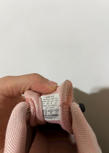 Pembe Bağcıklı Kız Çocuk Spor Ayakkabı - Görsel 6