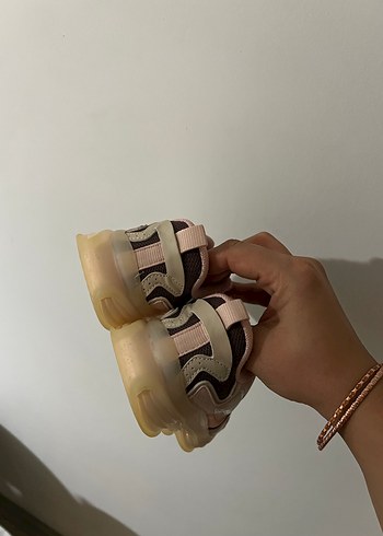 Pembe Bağcıklı Kız Çocuk Spor Ayakkabı - Görsel 3