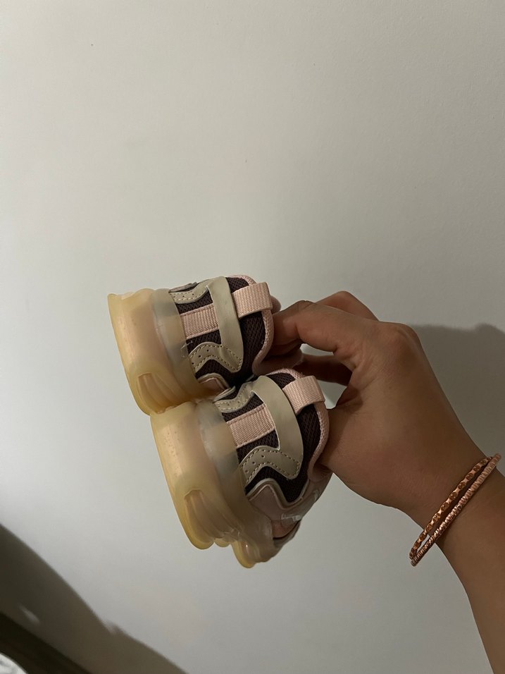 Pembe Bağcıklı Kız Çocuk Spor Ayakkabı - Görsel 3