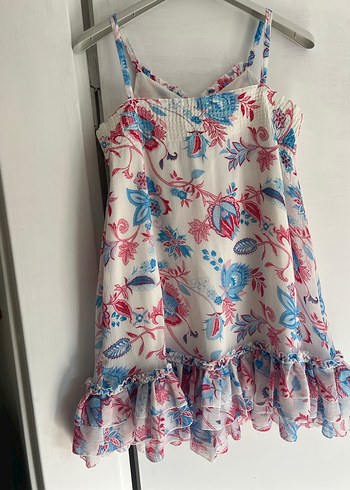 Kız Çocuk Çok Renkli Bohem Elbise - Görsel 3