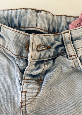 Düğmeli Gri çocuk Denim Pantolon - Görsel 3