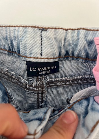 Düğmeli Gri çocuk Denim Pantolon - Görsel 5