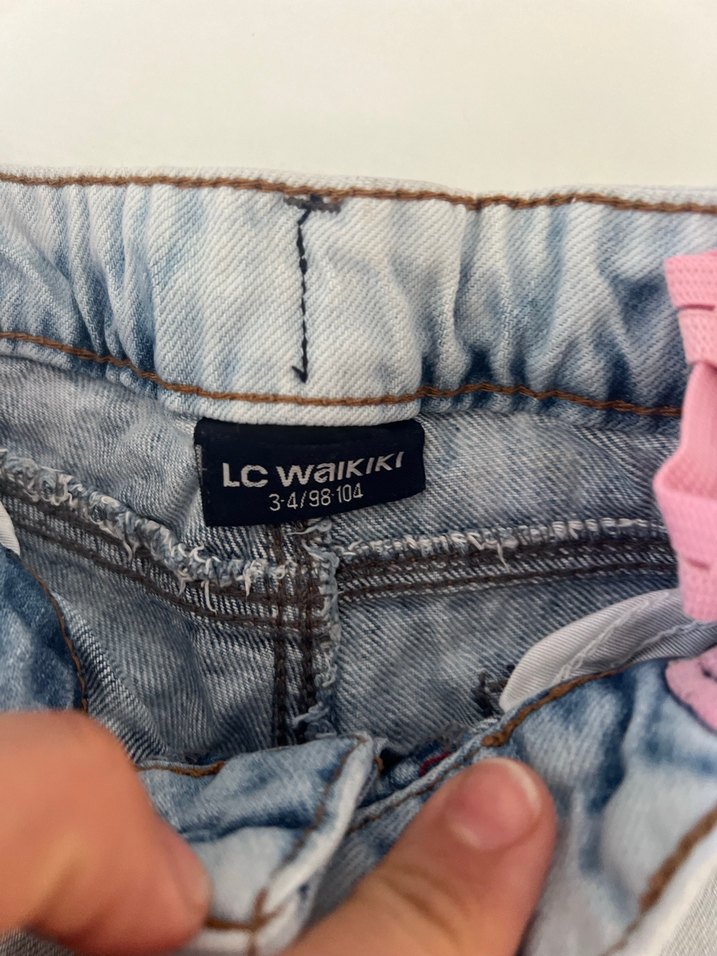 Düğmeli Gri çocuk Denim Pantolon - Görsel 5