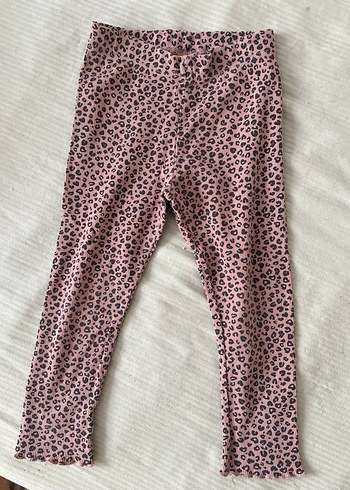 Pembe Leopar Desenli Kız Çocuk Pantolonu - Görsel 3